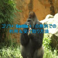ゴリラ+（Gorilla＋）の無料での利用＆受け取り方法