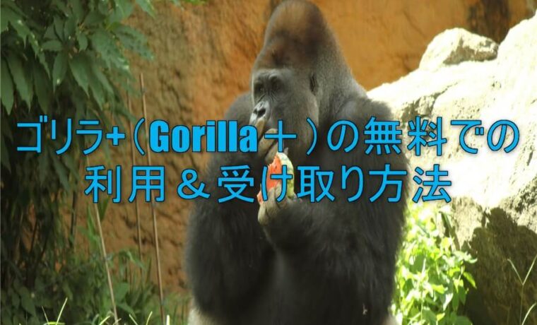 ゴリラ+（Gorilla＋）の無料での利用＆受け取り方法